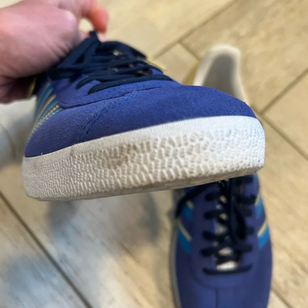 Adidas Gazelle Royal Blue and Yellow Sneakers - Picture 4 of 11